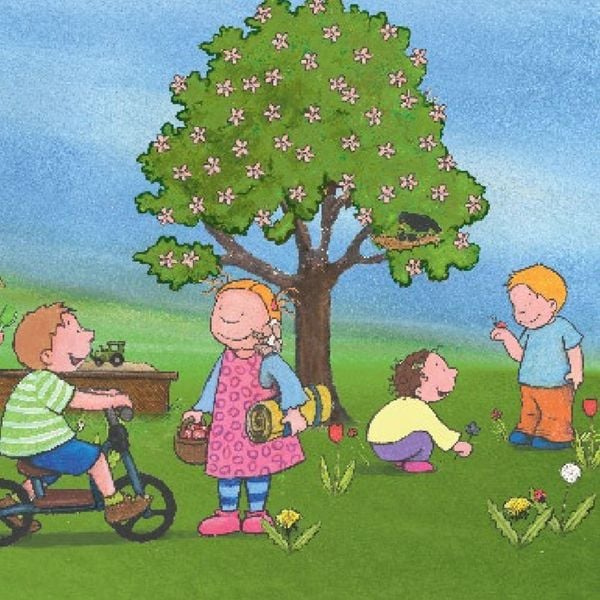 Die Jahreszeiten erleben mit Emma und Paul. Mini-Bilderbuch.
