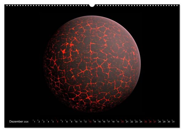 Produktbild: Sonne, Monde und Planeten (hochwertiger Premium Wandkalender 2026 DIN A2 quer), Kunstdruck in Hochglanz