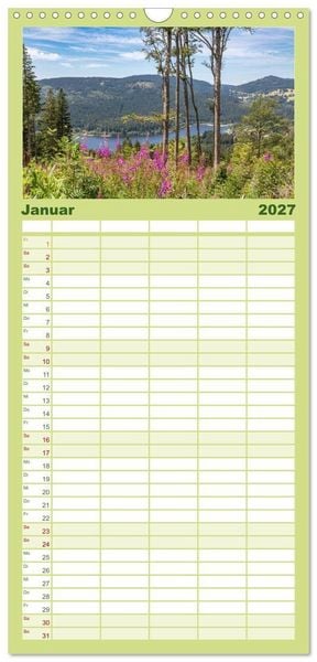 Produktbild: Familienplaner 2027 - Hochschwarzwald - Traumhafte Landschaften im Schwarzwald mit 5 Spalten (Wandkalender, 21 x 45 cm) CALVENDO