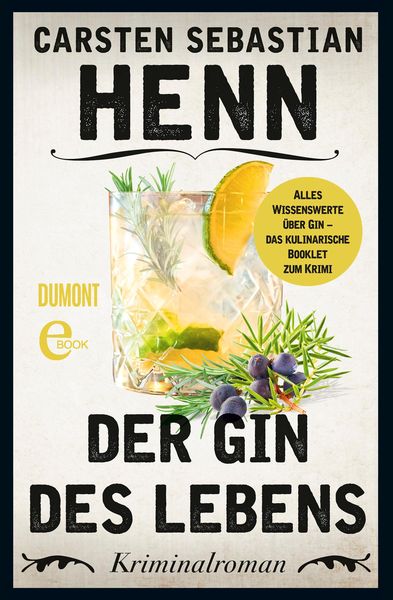 Produktbild: Der Gin des Lebens - Das kulinarische Booklet zum Krimi