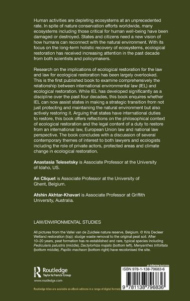 Produktbild: Ecological Restoration in International Environmental Law