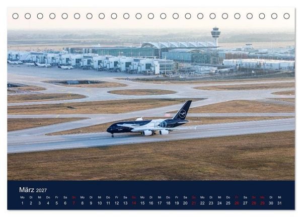 Produktbild: Lufthansa 100 Years (Tischkalender 2027 DIN A5 quer), CALVENDO Monatskalender
