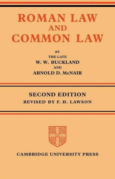 Produktbild: Roman Law and Common Law