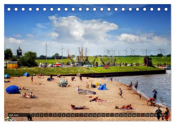 Produktbild: Friesland - Nordseebad Dangast / CH-Version (Tischkalender 2026 DIN A5 quer), CALVENDO Monatskalender