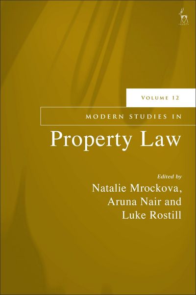 Produktbild: Modern Studies in Property Law, Volume 12