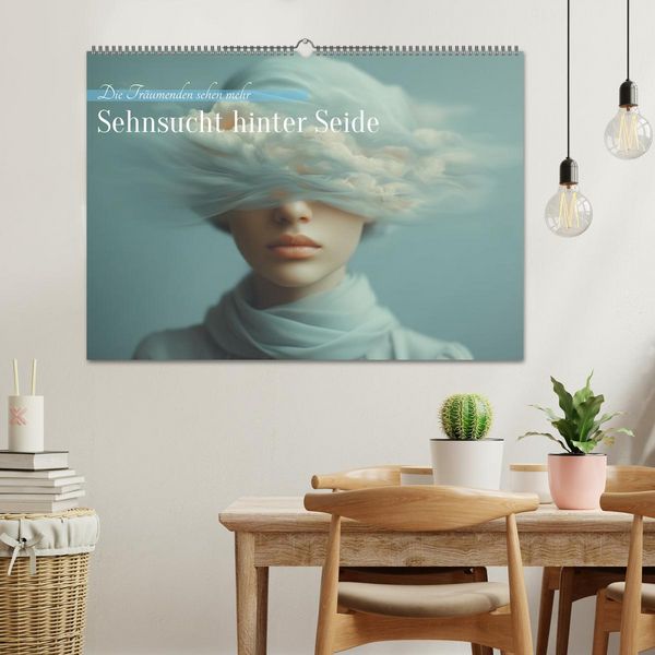 Produktbild: Sehnsucht hinter Seide (Wandkalender 2026 DIN A2 quer), CALVENDO Monatskalender