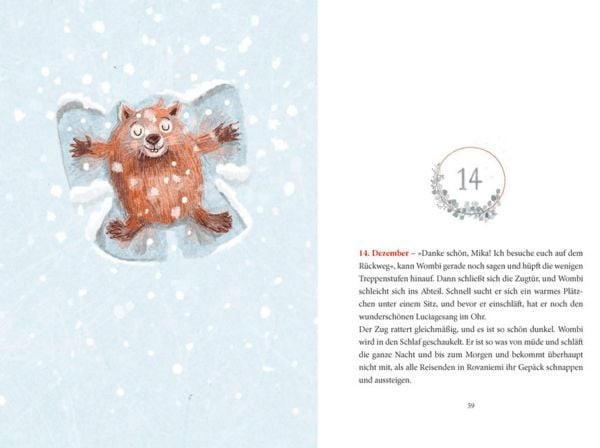 Produktbild: Ein Wombat im Schnee. Adventsgeschichte zum Vorlesen in 24 Kapiteln
