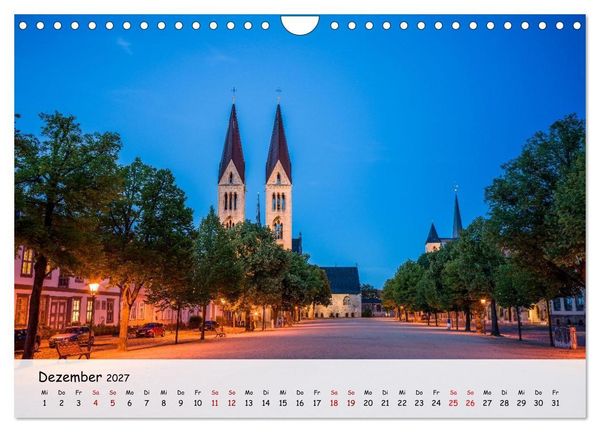 Produktbild: Halberstadt Altstadtarchitektur unweit des Harzes (Wandkalender 2027 DIN A4 quer), CALVENDO Monatskalender