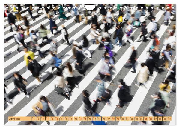 Produktbild: Impressionen aus Tokio, der Megastadt im Land der aufgehenden Sonne (Wandkalender 2026 DIN A4 quer), CALVENDO Monatskalender