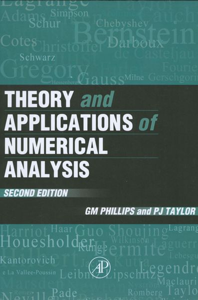Produktbild: Theory and Applications of Numerical Analysis