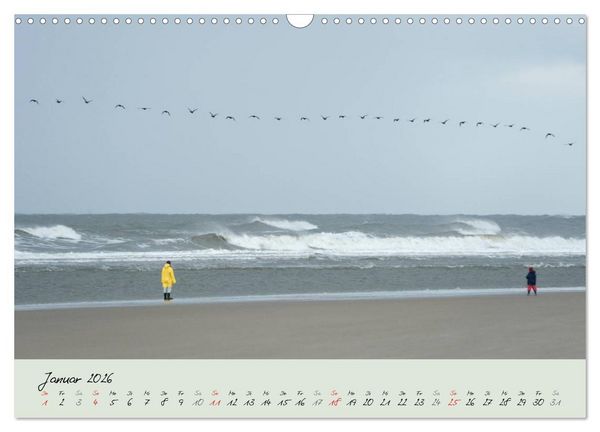 Produktbild: Nordsee &ndash; D&uuml;nen, Sand, Wasser und Wolken (Wandkalender 2026 DIN A3 quer), CALVENDO Monatskalender