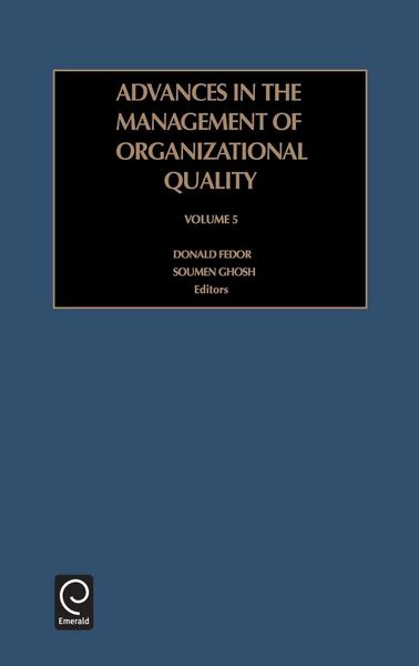 Produktbild: Advances in the Management of Organizational Quality