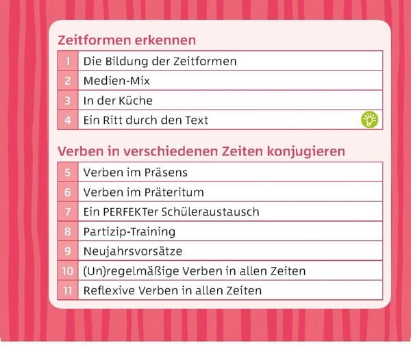 Produktbild: Verbkonjugation & Zeitformen
