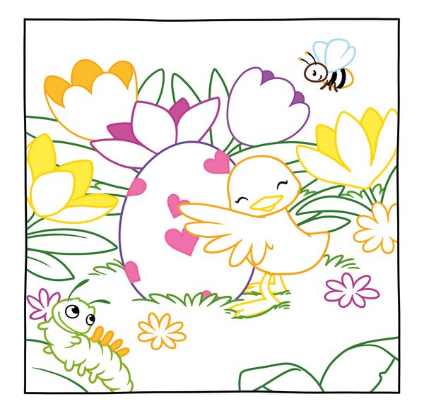Produktbild: Glitzer Zauberpapier Malbuch Kunterbunte Ostern