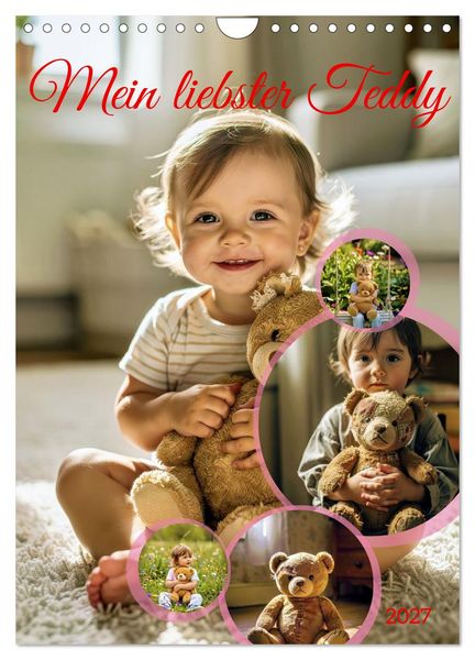 Produktbild: Mein liebster Teddy (Wandkalender 2027 DIN A4 hoch), CALVENDO Monatskalender