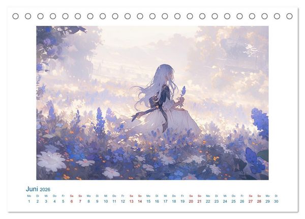 Produktbild: Der M&auml;dchen-Kalender (Tischkalender 2026 DIN A5 quer), CALVENDO Monatskalender