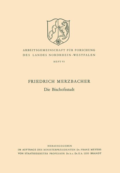 Produktbild: Die Bischofsstadt