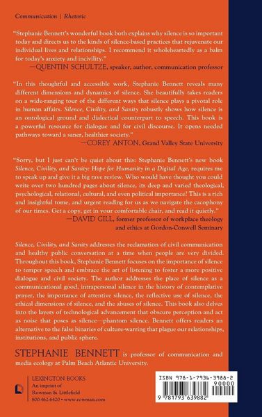 Produktbild: Silence, Civility, and Sanity
