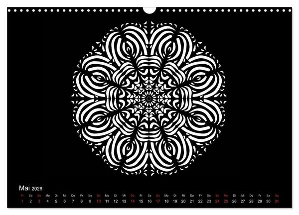 Produktbild: Entspannung und Ruhe durch Mandalas (Wandkalender 2026 DIN A3 quer), CALVENDO Monatskalender