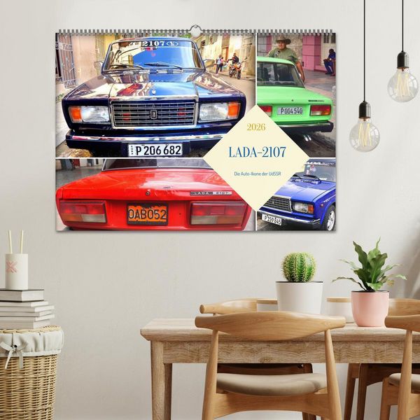 Produktbild: LADA-2107 - Die Auto-Ikone der UdSSR (Wandkalender 2026 DIN A2 quer), CALVENDO Monatskalender