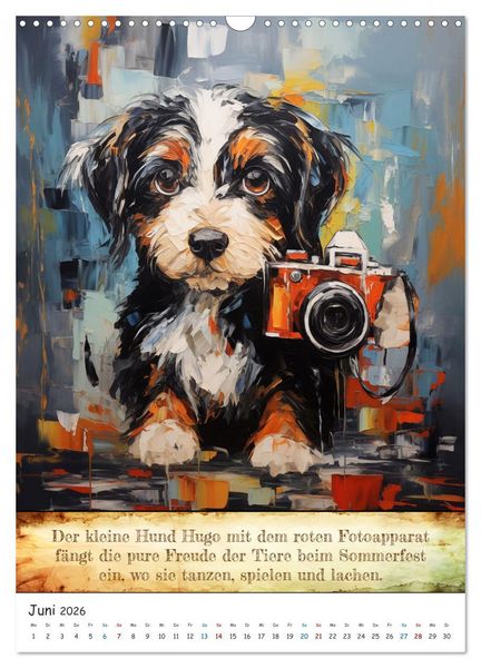 Produktbild: Tierische Paparazzi (Wandkalender 2026 DIN A3 hoch), CALVENDO Monatskalender