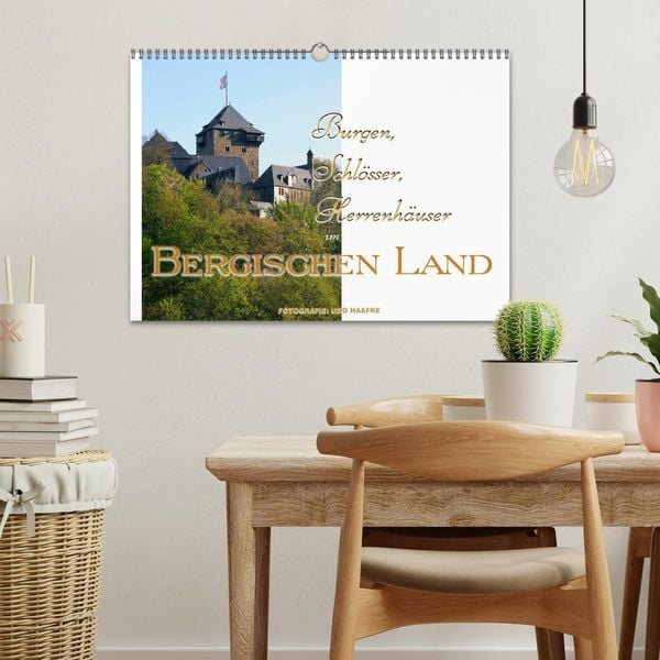 Produktbild: Burgen, Schl&ouml;sser, Herrenh&auml;user im Bergischen Land (Wandkalender 2026 DIN A3 quer), CALVENDO Monatskalender