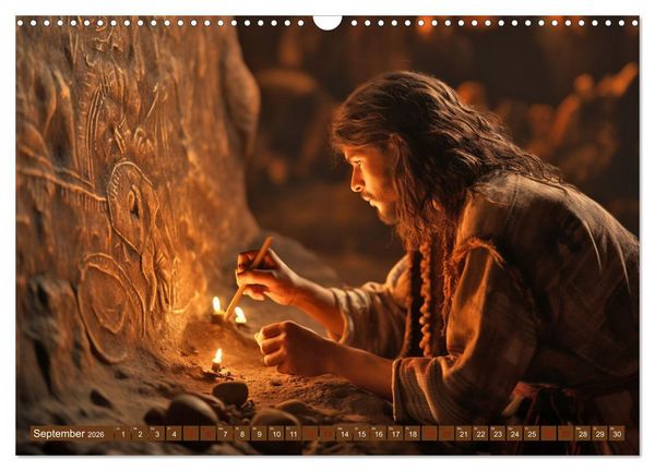 Produktbild: Steinzeit Galerie (Wandkalender 2026 DIN A3 quer), CALVENDO Monatskalender