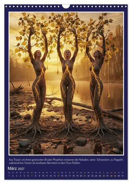 Produktbild: Metamorphosen in antiken Erz&auml;hlungen (Wandkalender 2027 DIN A3 hoch), CALVENDO Monatskalender