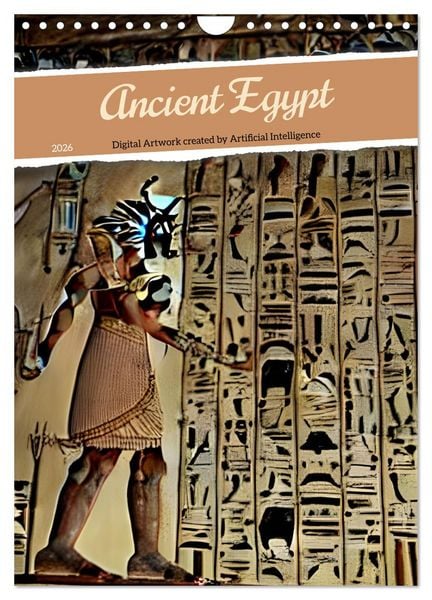 Produktbild: Ancient Egypt - Digital Artwork created by Artificial Intelligence (Wall Calendar 2026 DIN A4 portrait), CALVENDO 12 Month Wall Calendar