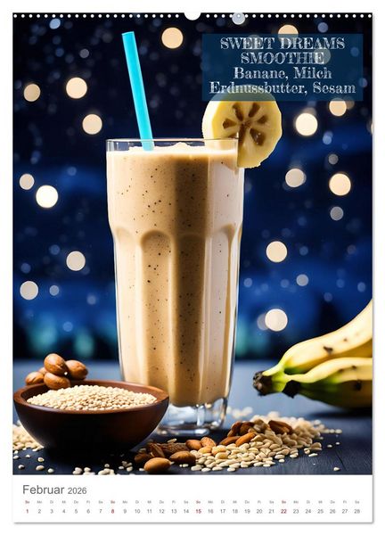 Produktbild: Vitamine im Glas - Gesunde Smoothie Kreationen (hochwertiger Premium Wandkalender 2026 DIN A2 hoch), Kunstdruck in Hochglanz