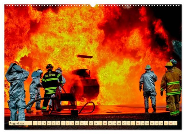 Produktbild: Feuerwehr - weltweit im Einsatz (hochwertiger Premium Wandkalender 2026 DIN A2 quer), Kunstdruck in Hochglanz