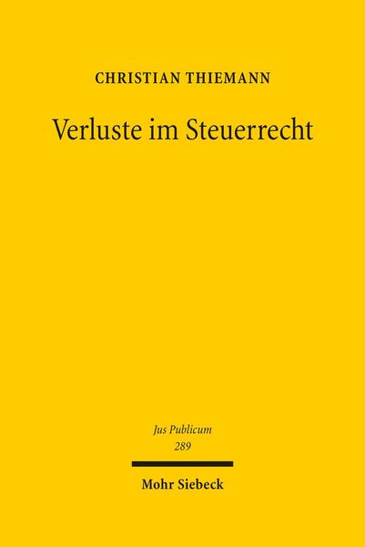Produktbild: Verluste im Steuerrecht