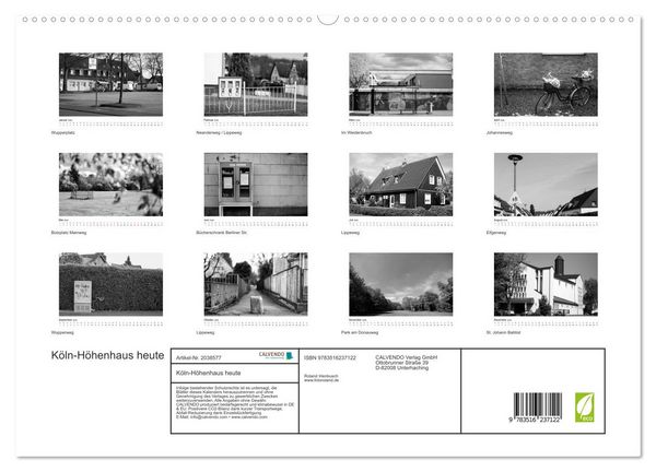 Produktbild: K&ouml;ln-H&ouml;henhaus heute (hochwertiger Premium Wandkalender 2026 DIN A2 quer), Kunstdruck in Hochglanz