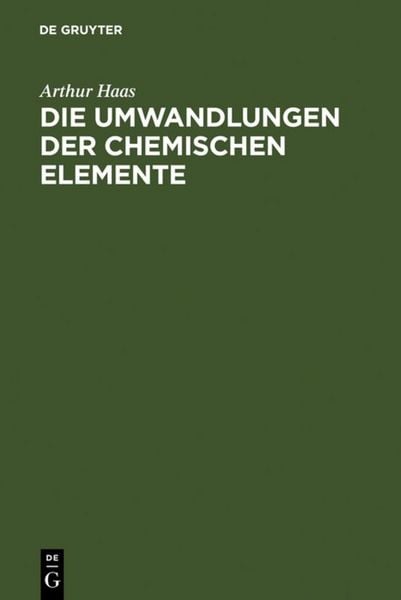 Produktbild: Die Umwandlungen der chemischen Elemente