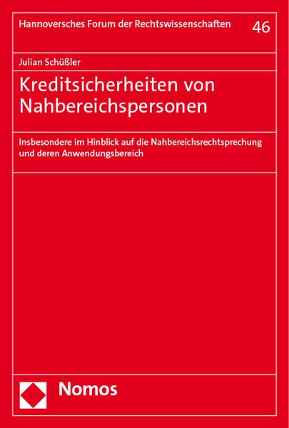 Produktbild: Kreditsicherheiten von Nahbereichspersonen