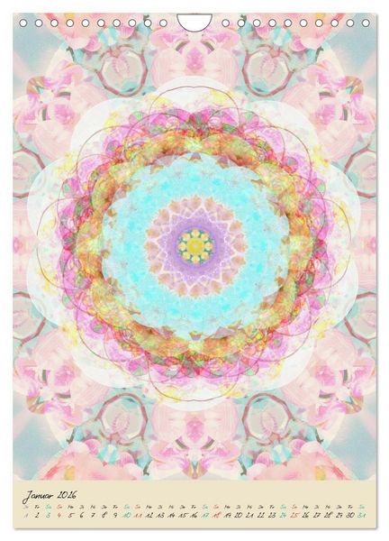 Produktbild: MANDALAS DES LICHTS (Wandkalender 2026 DIN A4 hoch), CALVENDO Monatskalender