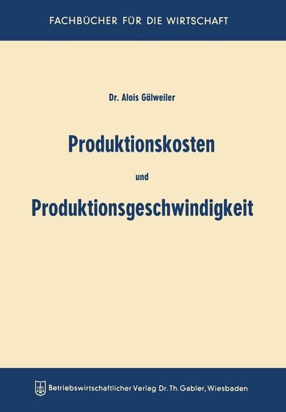 Produktbild: Produktionskosten und Produktionsgeschwindigkeit