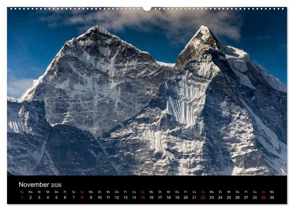 Produktbild: Himalaya - Dach der Welt (hochwertiger Premium Wandkalender 2026 DIN A2 quer), Kunstdruck in Hochglanz