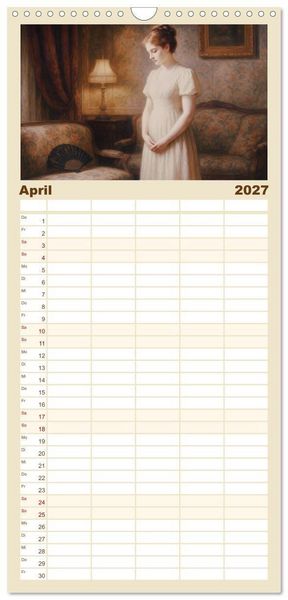 Produktbild: Familienplaner 2027 - Oscar Wilde mit 5 Spalten (Wandkalender, 21 x 45 cm) CALVENDO