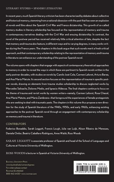 Produktbild: Memory and Trauma in the Postwar Spanish Novel