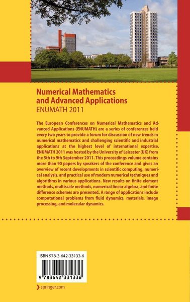 Produktbild: Numerical Mathematics and Advanced Applications 2011