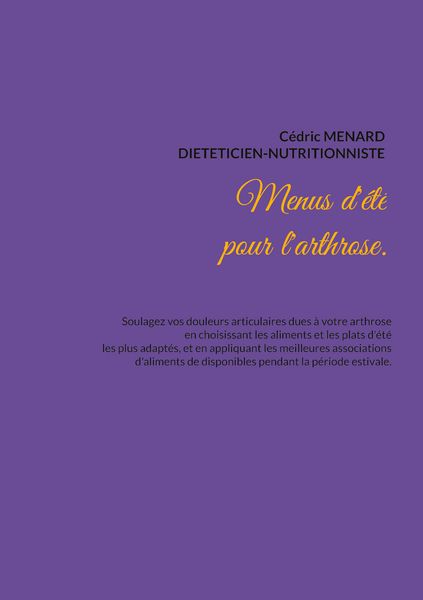 Produktbild: Menus d'&eacute;t&eacute; pour l'arthrose.