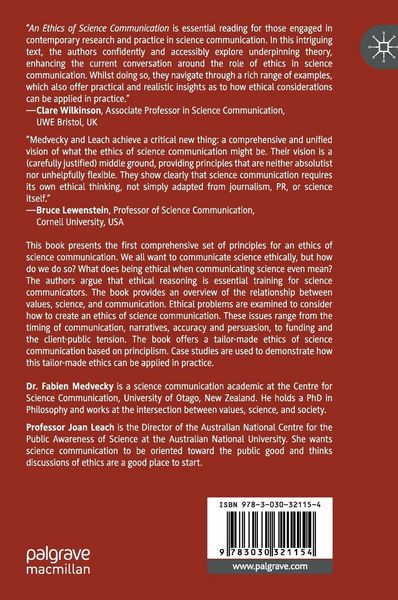 Produktbild: An Ethics of Science Communication