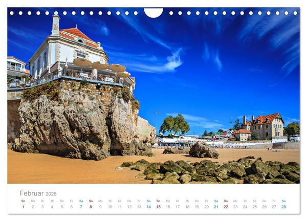 Produktbild: CASCAIS - die sch&ouml;nsten Badeorte Lissabons (Wandkalender 2026 DIN A4 quer), CALVENDO Monatskalender