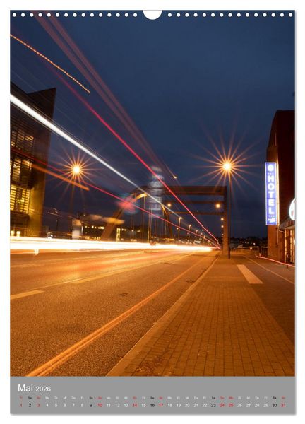 Produktbild: Kiel im Dunkeln. (Wandkalender 2026 DIN A3 hoch), CALVENDO Monatskalender