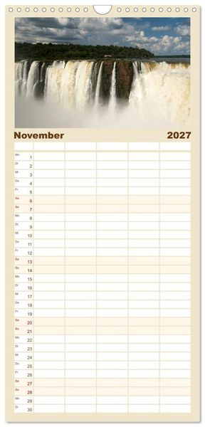Produktbild: Familienplaner 2027 - Die Farben der Anden - Argentinien und Chile mit 5 Spalten (Wandkalender, 21 x 45 cm) CALVENDO