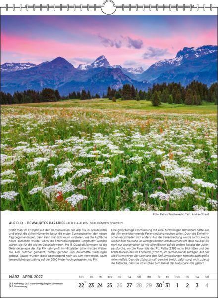 Produktbild: Blodigs Alpenkalender 2027