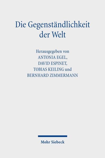 Produktbild: Die Gegenst&auml;ndlichkeit der Welt