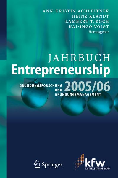 Produktbild: Jahrbuch Entrepreneurship 2005/06