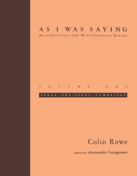 Produktbild: As I Was Saying, Volume 1